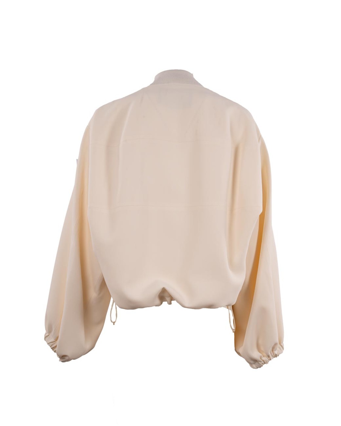 shop FABIANA FILIPPI  Bomber: Fabiana Filippi bomber in jersey.
Trama jersey.
Chiusura frontale con zip a doppio cursore.
Colletto basso a coste.
Maniche con spalle scese.
Maniche lunghe.
Orli elasticizzati.
Due tasche a filetto laterali.
Orlo con coulisse.
Composizione: 50% Acetato, 50% Viscosa.
Made in Italy.. GCD215F215 L580-0145 number 2092970